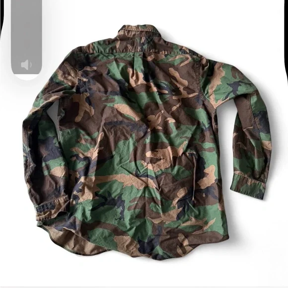 Ralph Lauren Men's Green Camouflage Shirt Jacket - Picture 3 of 4